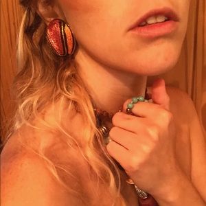 Vintage boho clip earrings ($7)